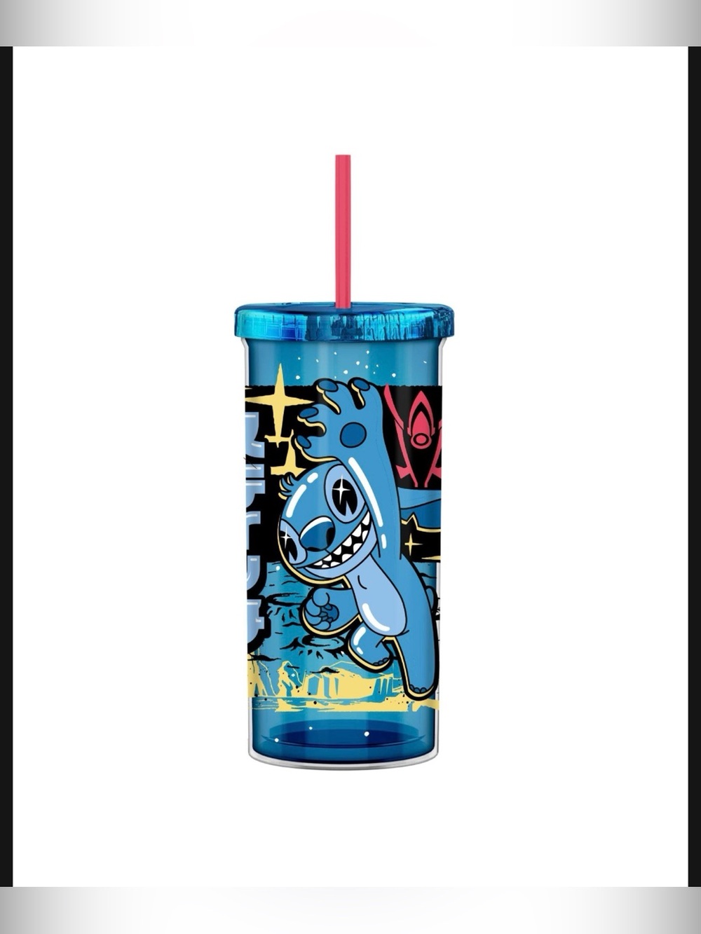 Silver Buffalo Disney Stitch Metallic Space Scout 20oz Cup Brand New
